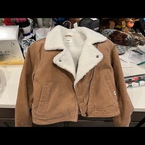 Girls Vans XS corduroy jacket with fleece lining